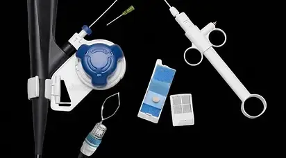 Endoscopic instrument kit arranged for a procedure